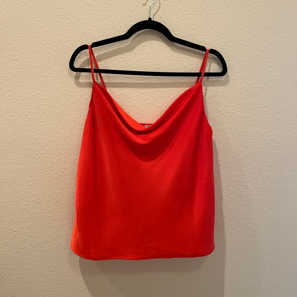 Orange Cowl Neck Camisole